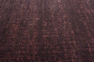 Tapis ras aubergine Tapison Home Torino, détail