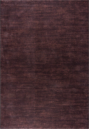 Tapis ras aubergine Tapison Home Torino, format rectangulaire