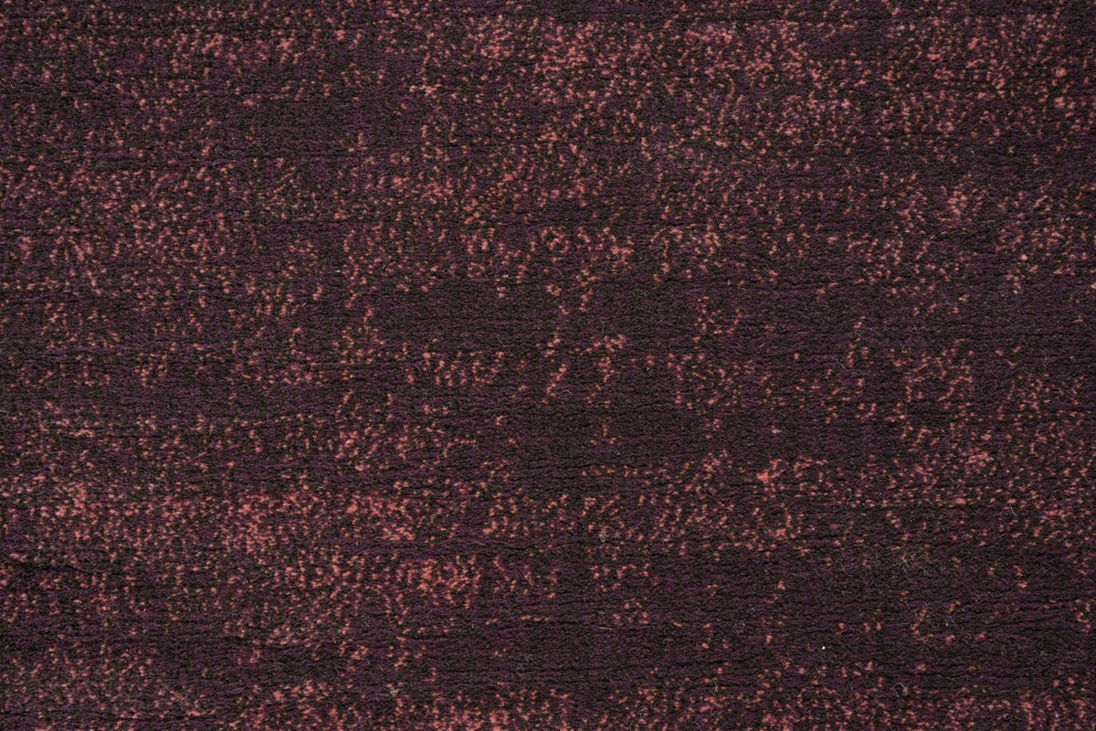 Tapis ras aubergine Tapison Home Torino, détail
