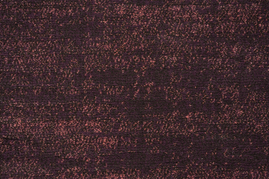 Tapis ras aubergine Tapison Home Torino, détail