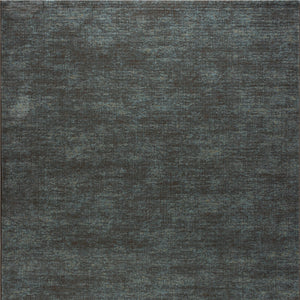 Tapis bleu canard et brun Tapison Home Torino, format carré