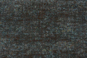 Tapis bleu canard et brun Tapison Home Torino, détail