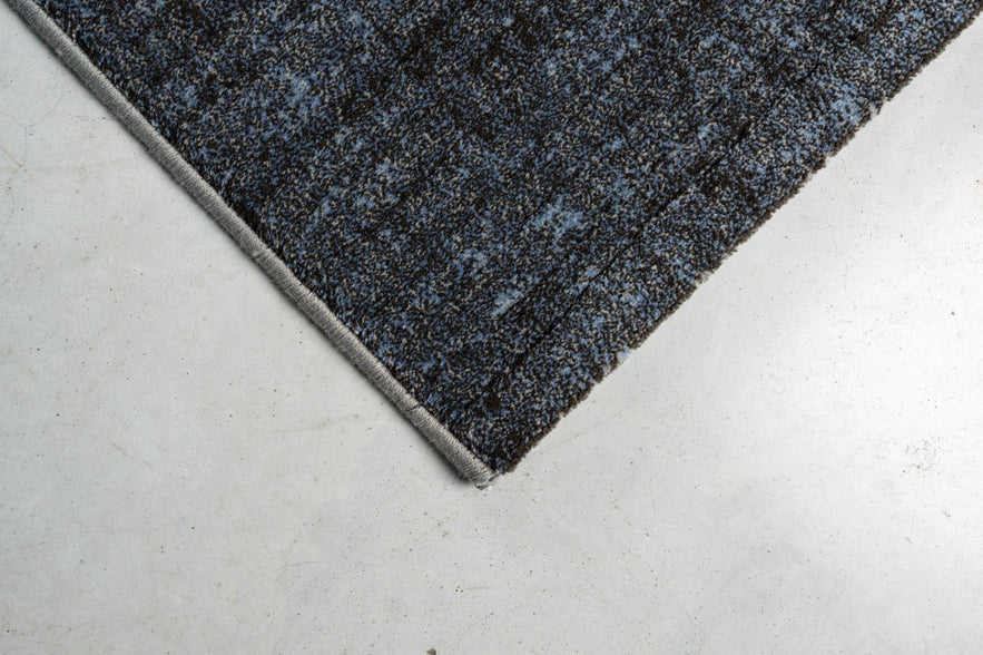 Tapis bleu anthracite Tapison Home Torino, détail