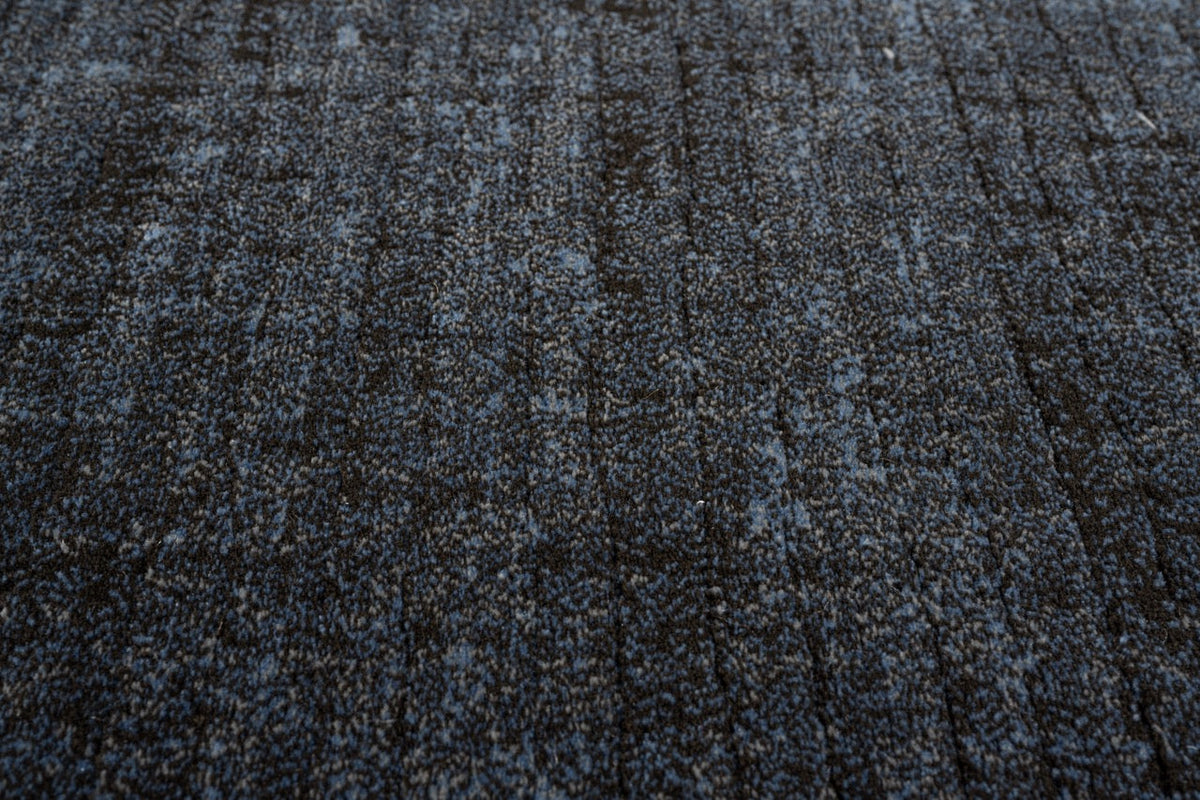 Tapis bleu anthracite Tapison Home Torino, détail