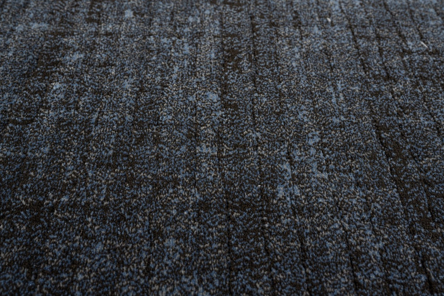 Tapis bleu anthracite Tapison Home Torino, détail