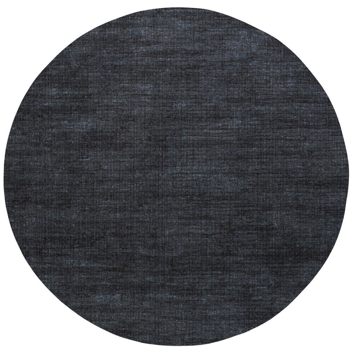 Tapis bleu anthracite Tapison Home Torino, format rond