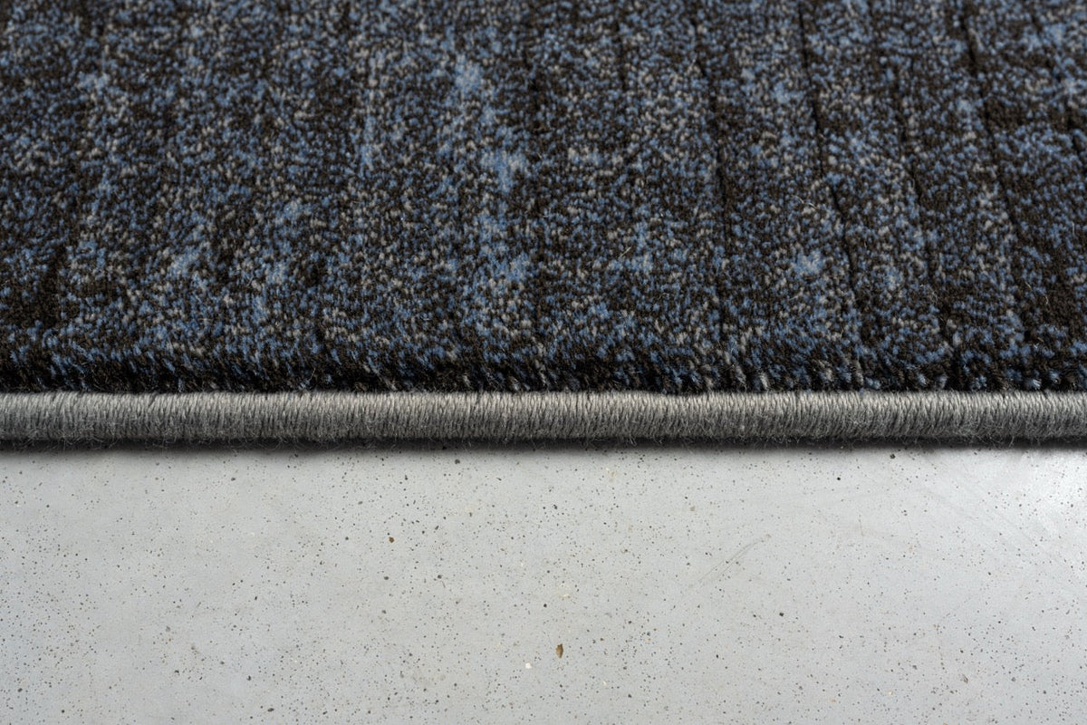 Tapis bleu anthracite Tapison Home Torino, détail