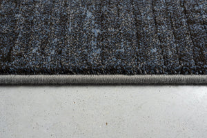 Tapis bleu anthracite Tapison Home Torino, détail