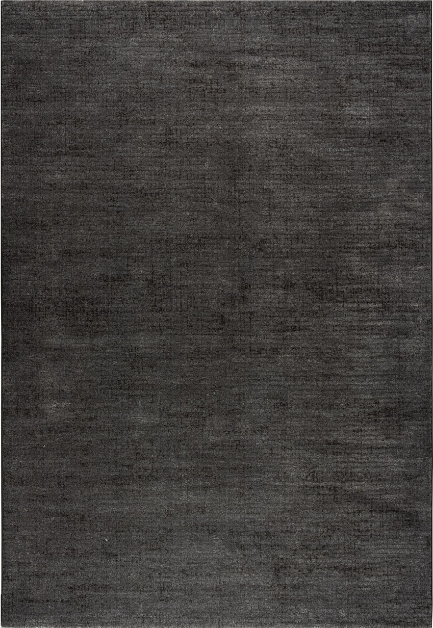 Tapis ras anthracite Tapison Home Torino, format rectangulaire