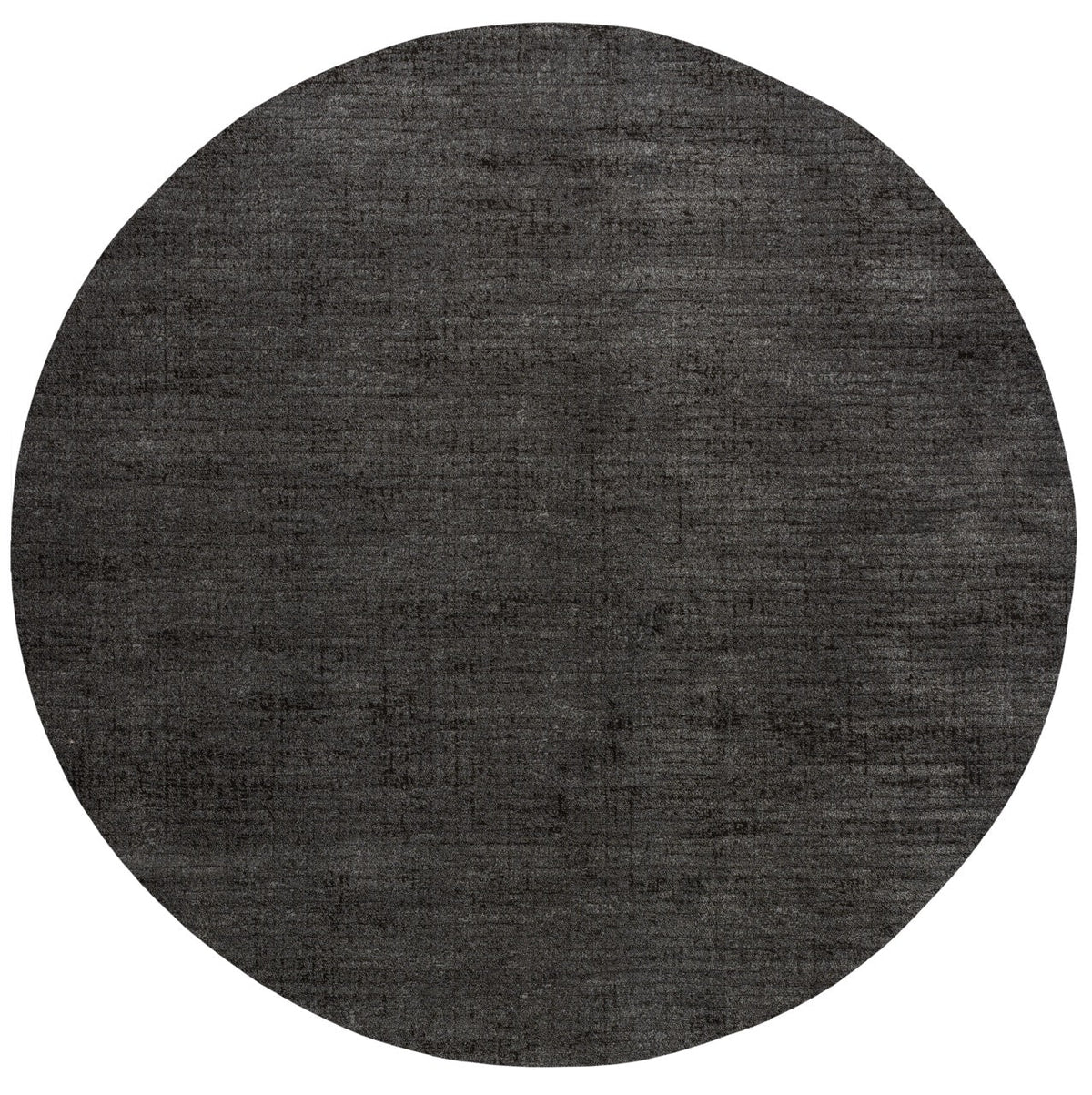 Tapis ras anthracite Tapison Home Torino, format rond