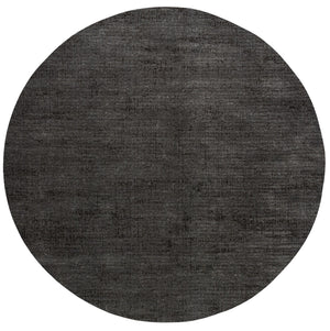 Tapis ras anthracite Tapison Home Torino, format rond
