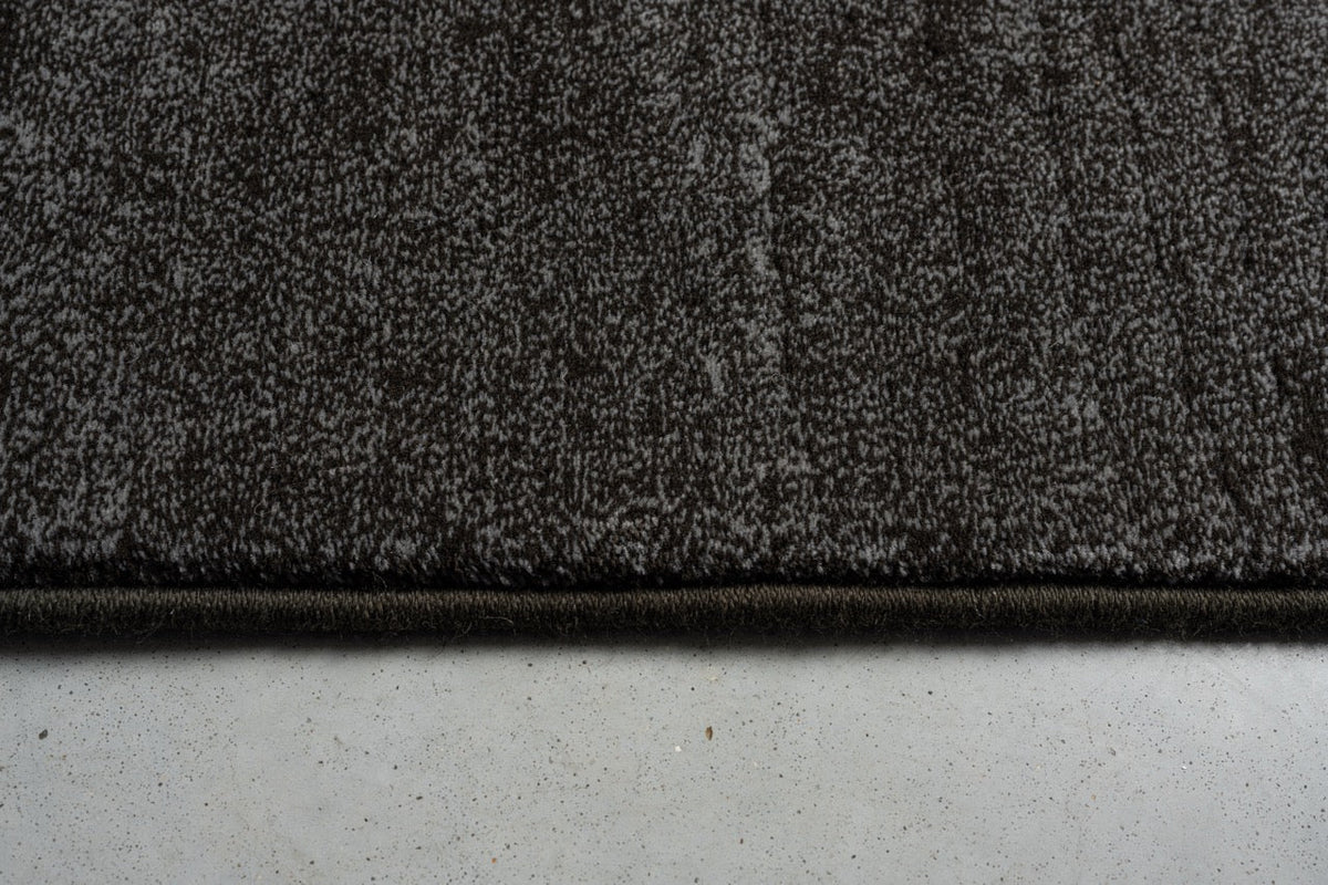 Tapis ras anthracite Tapison Home Torino, détail