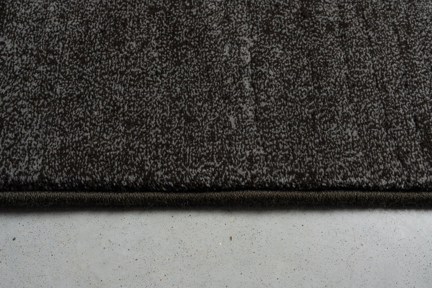 Tapis ras anthracite Tapison Home Torino, détail