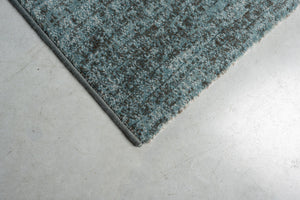 Tapis bleu pétrole Tapison Home Torino, détail