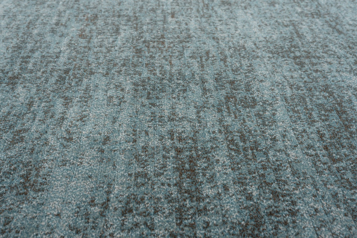 Tapis bleu pétrole Tapison Home Torino, détail