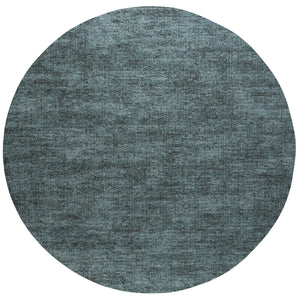 Tapis bleu pétrole Tapison Home Torino, format rond
