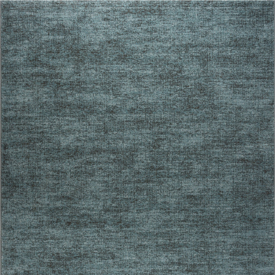 Tapis bleu pétrole Tapison Home Torino, format carré