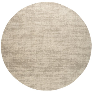 Tapis ras beige sable Tapison Home Torino, format rond