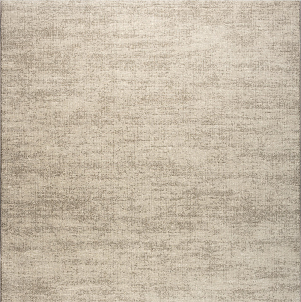 Tapis ras beige sable Tapison Home Torino, format carré