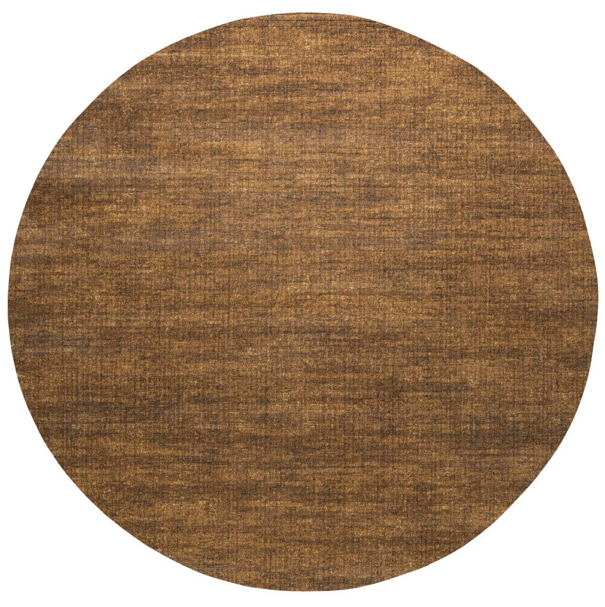Tapis ras cognac Tapison Home Torino, format rond