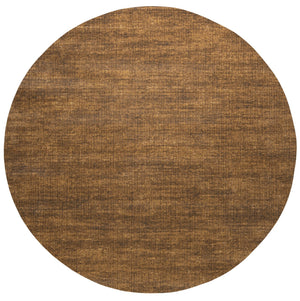Tapis ras cognac Tapison Home Torino, format rond