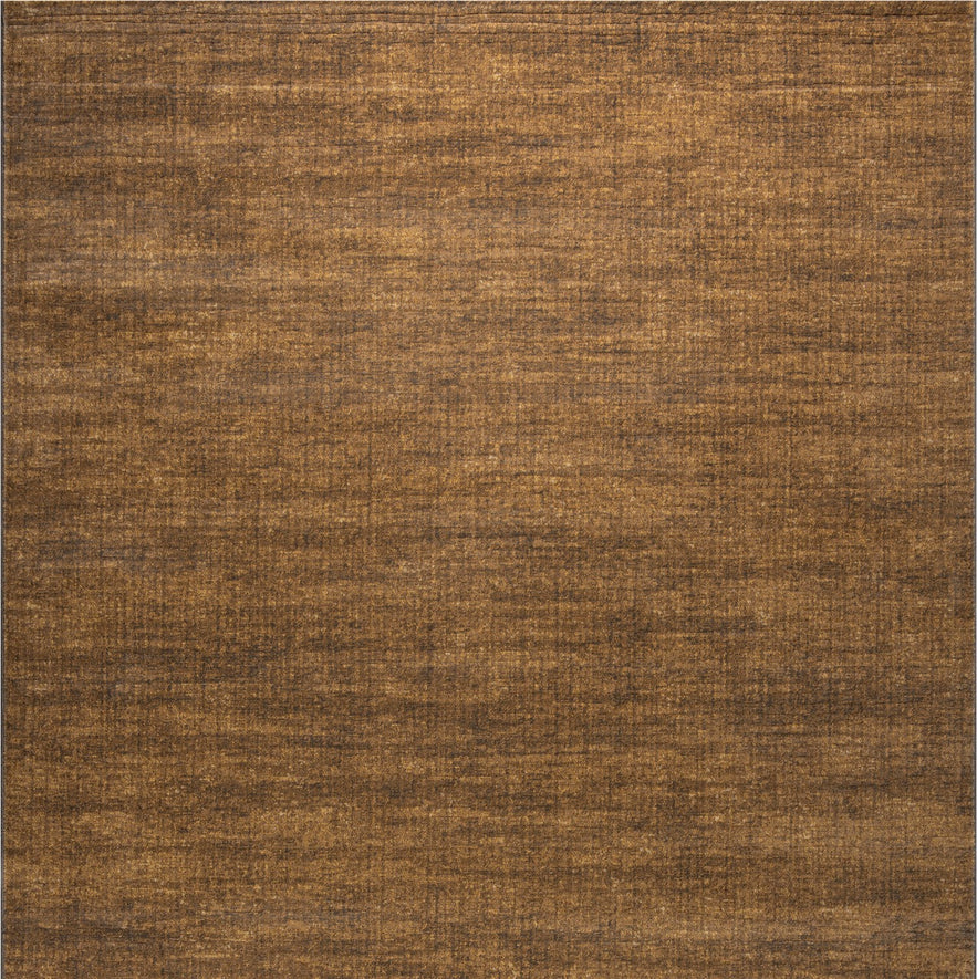 Tapis ras cognac Tapison Home Torino, format carré