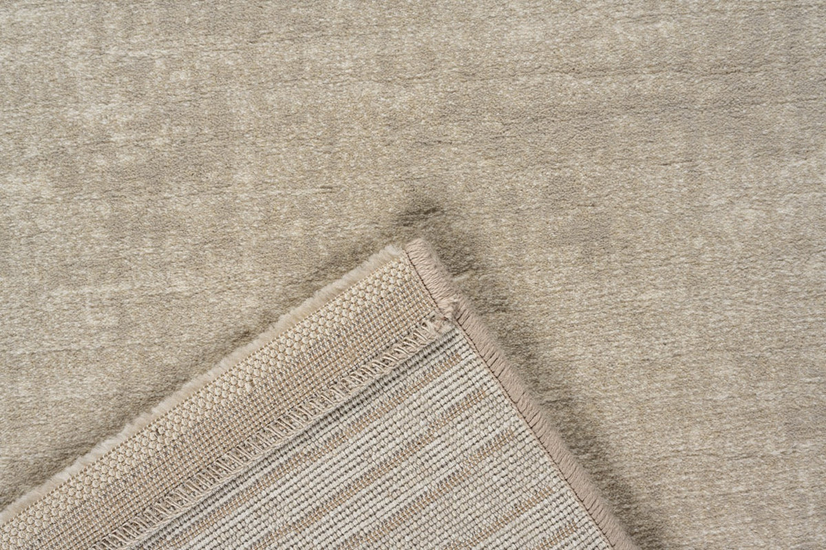 Tapis ras crème Tapison Home Torino, détail