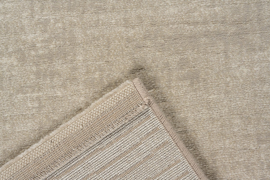 Tapis ras crème Tapison Home Torino, détail
