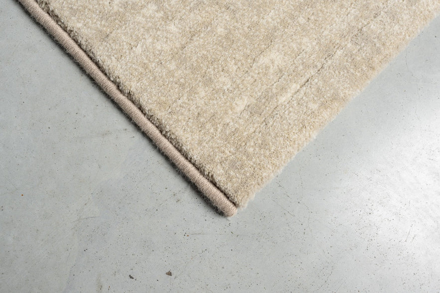 Tapis ras crème Tapison Home Torino, détail