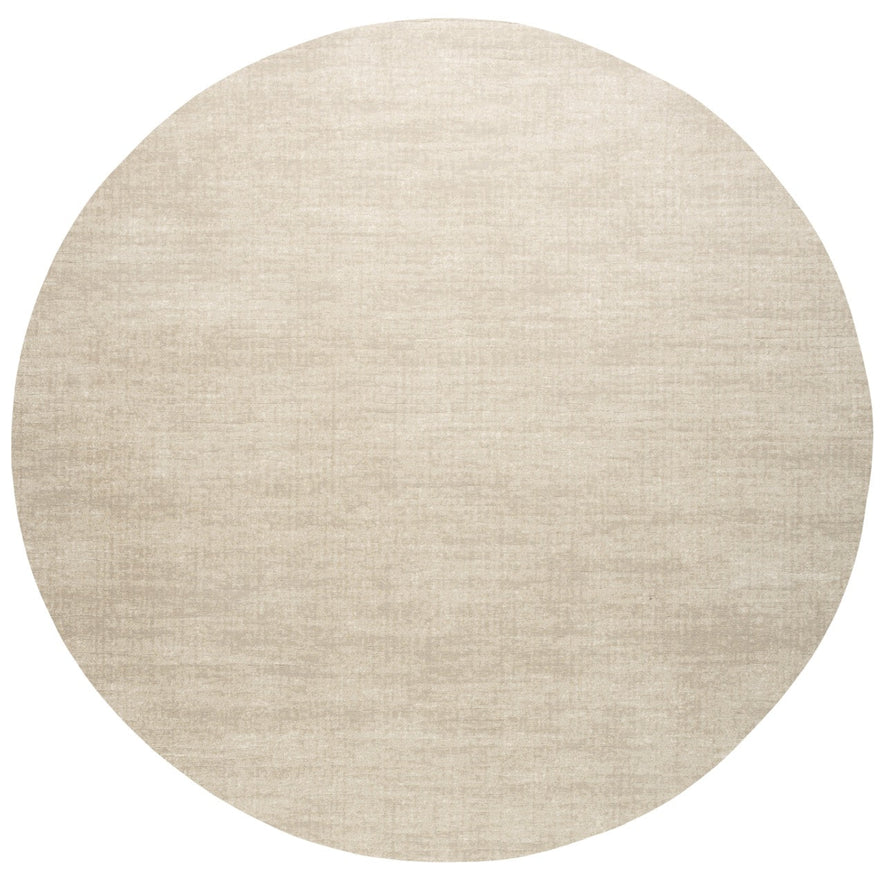 Tapis ras crème Tapison Home Torino, format rond