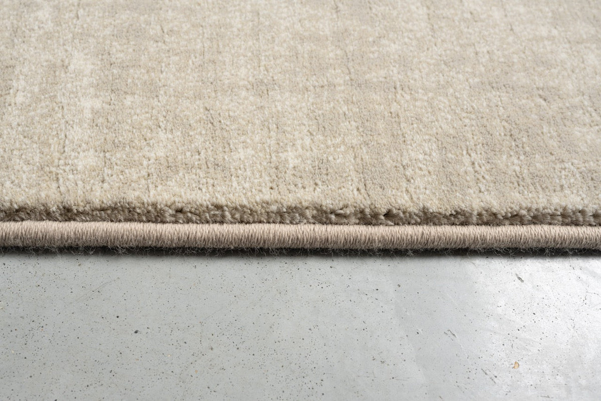 Tapis ras crème Tapison Home Torino, détail