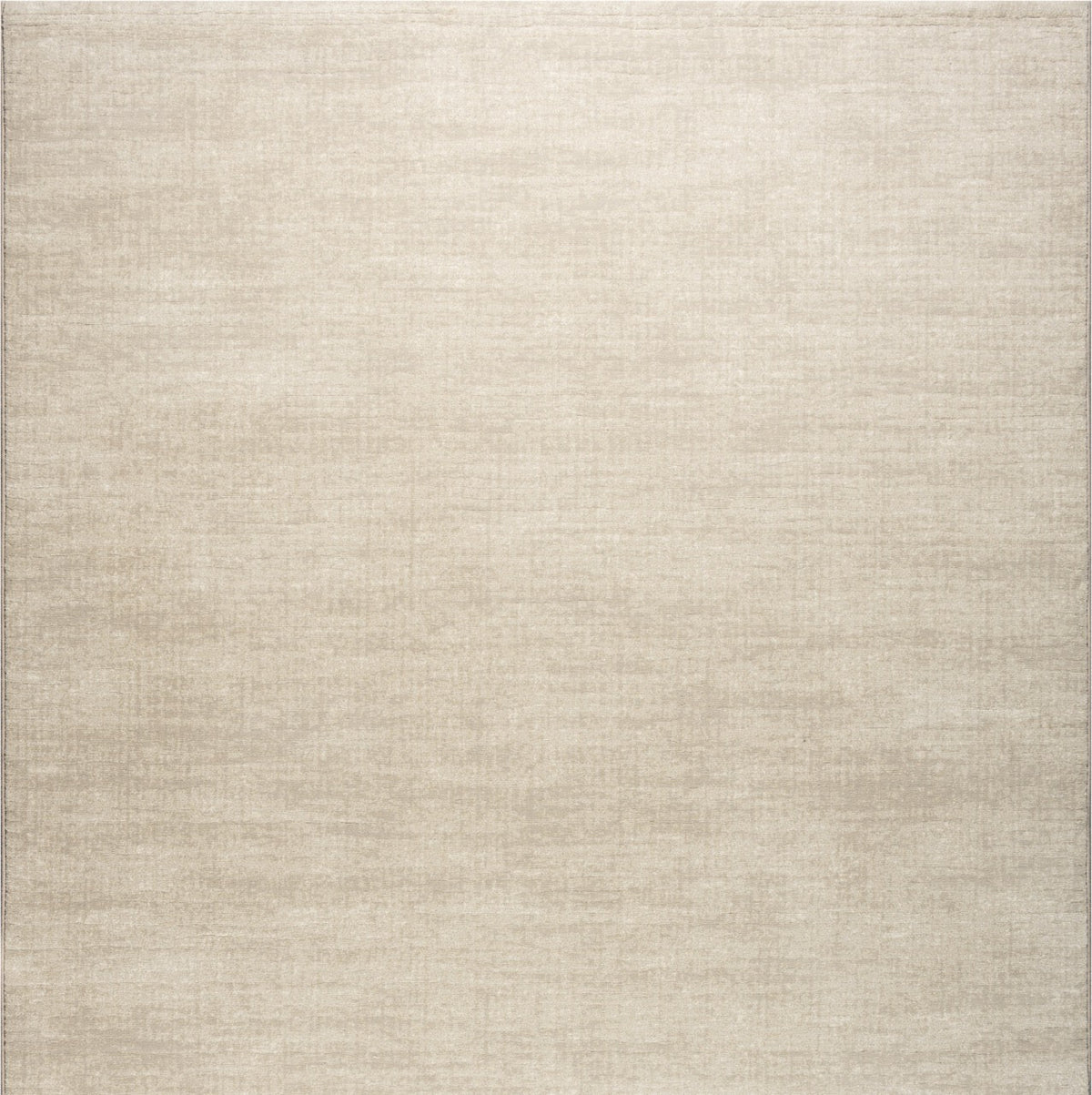Tapis ras crème Tapison Home Torino, format carré