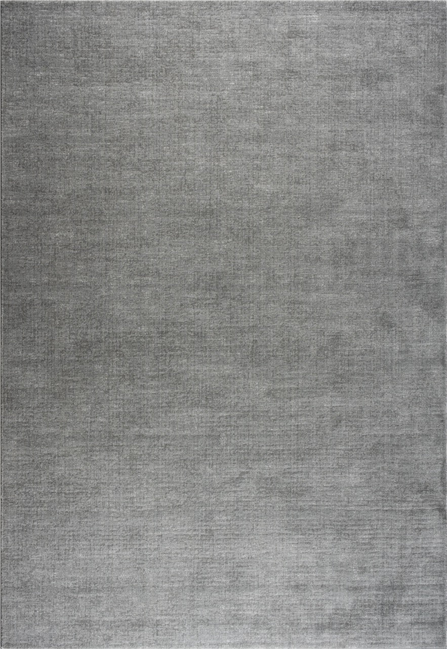 Tapis ras gris flanelle Tapison Home Torino, format rectangulaire