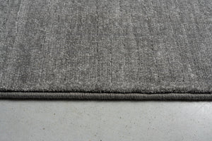 Tapis ras gris flanelle Tapison Home Torino, détail