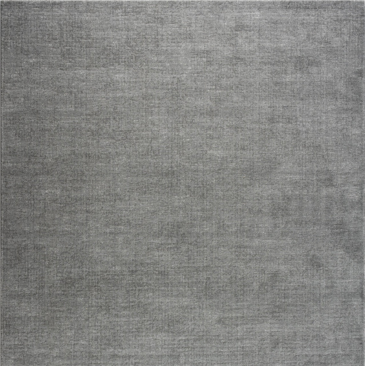 Tapis ras gris flanelle Tapison Home Torino, format carré