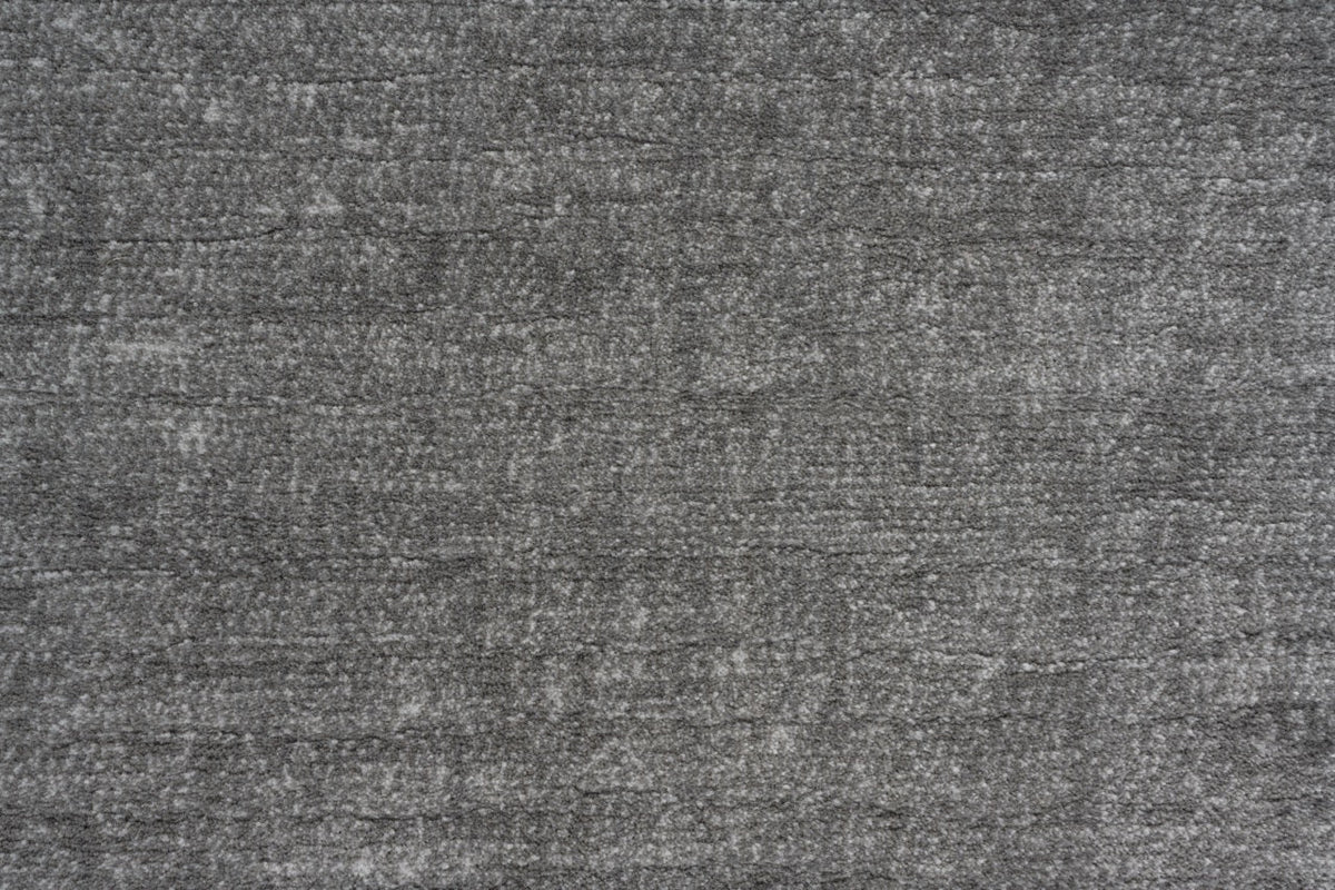 Tapis ras gris flanelle Tapison Home Torino, détail