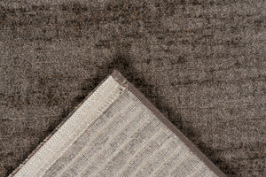 Tapis ras taupe Tapison Home Torino, détail