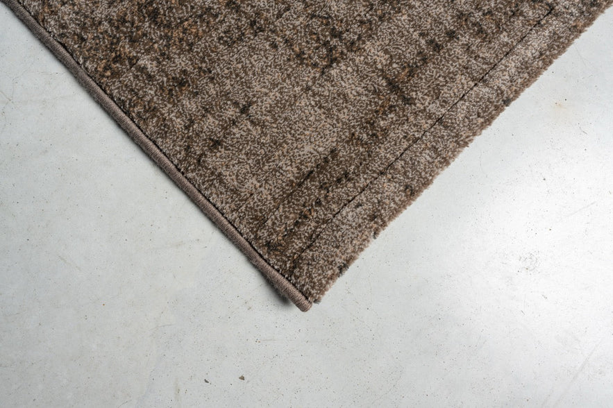 Tapis ras taupe Tapison Home Torino, détail