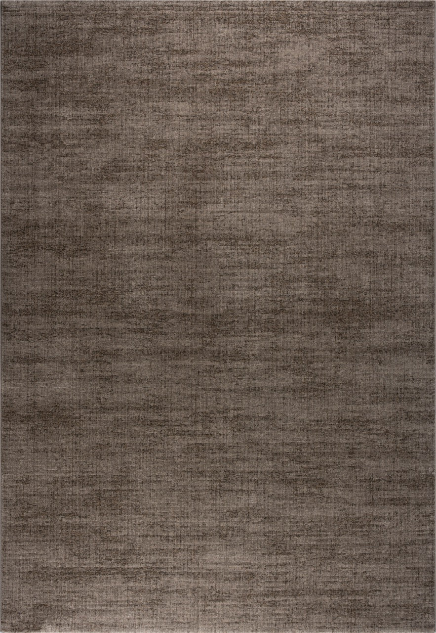 Tapis ras taupe Tapison Home Torino, format rectangulaire