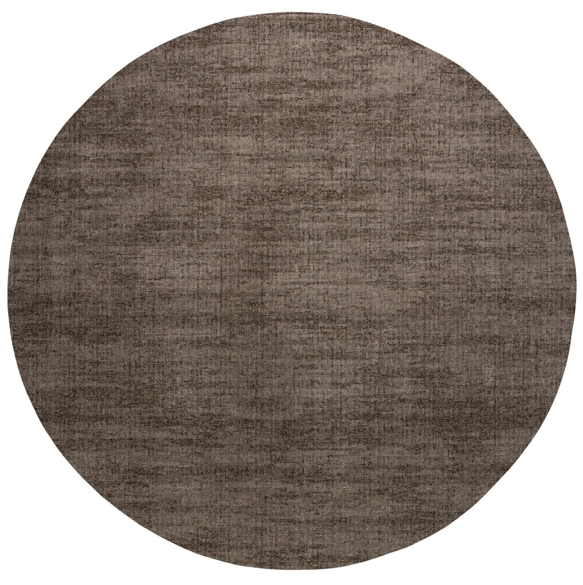 Tapis ras taupe Tapison Home Torino, format rond