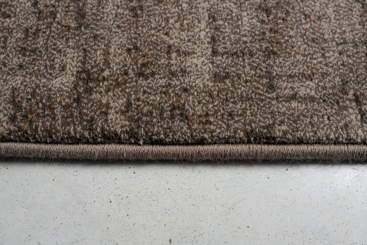 Tapis ras taupe Tapison Home Torino, détail