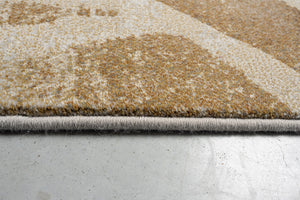Vue de profil du velours ras et de la bordure du tapis Tapison Home Torino 063.0990.7299