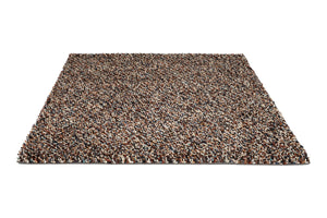  Brink & Campman Dots rug top view - mottled multicolor pattern in natural tones