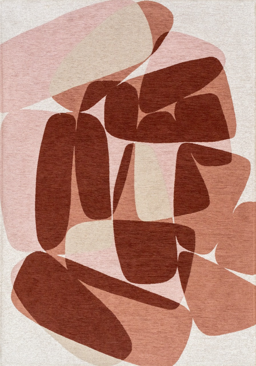 Louis de Poortere Gallery Stones Cherry Mocha 2088