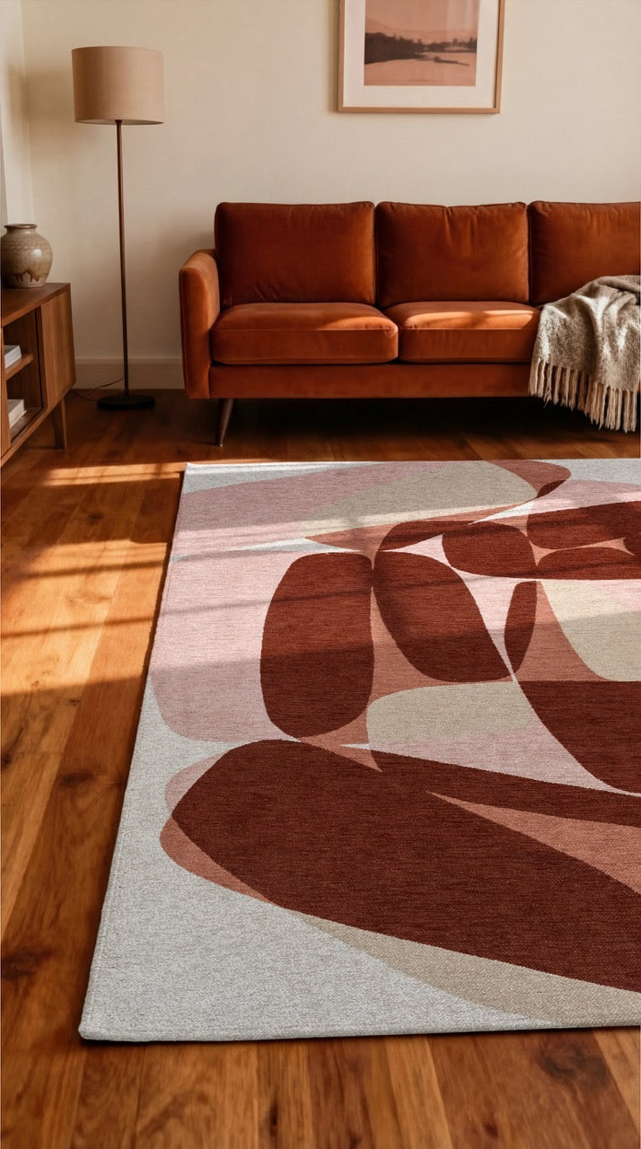 Louis de Poortere Gallery Stones Cherry Mocha 2088