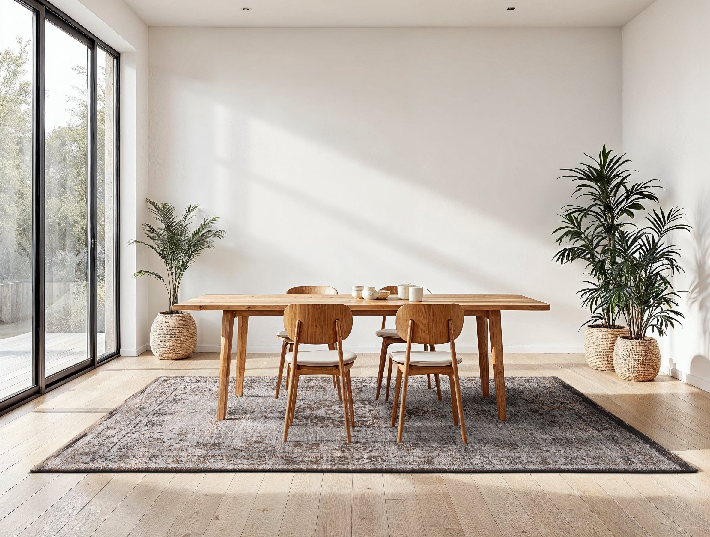 Louis de Poortere Fading World Medallion Grey Ebony 8257