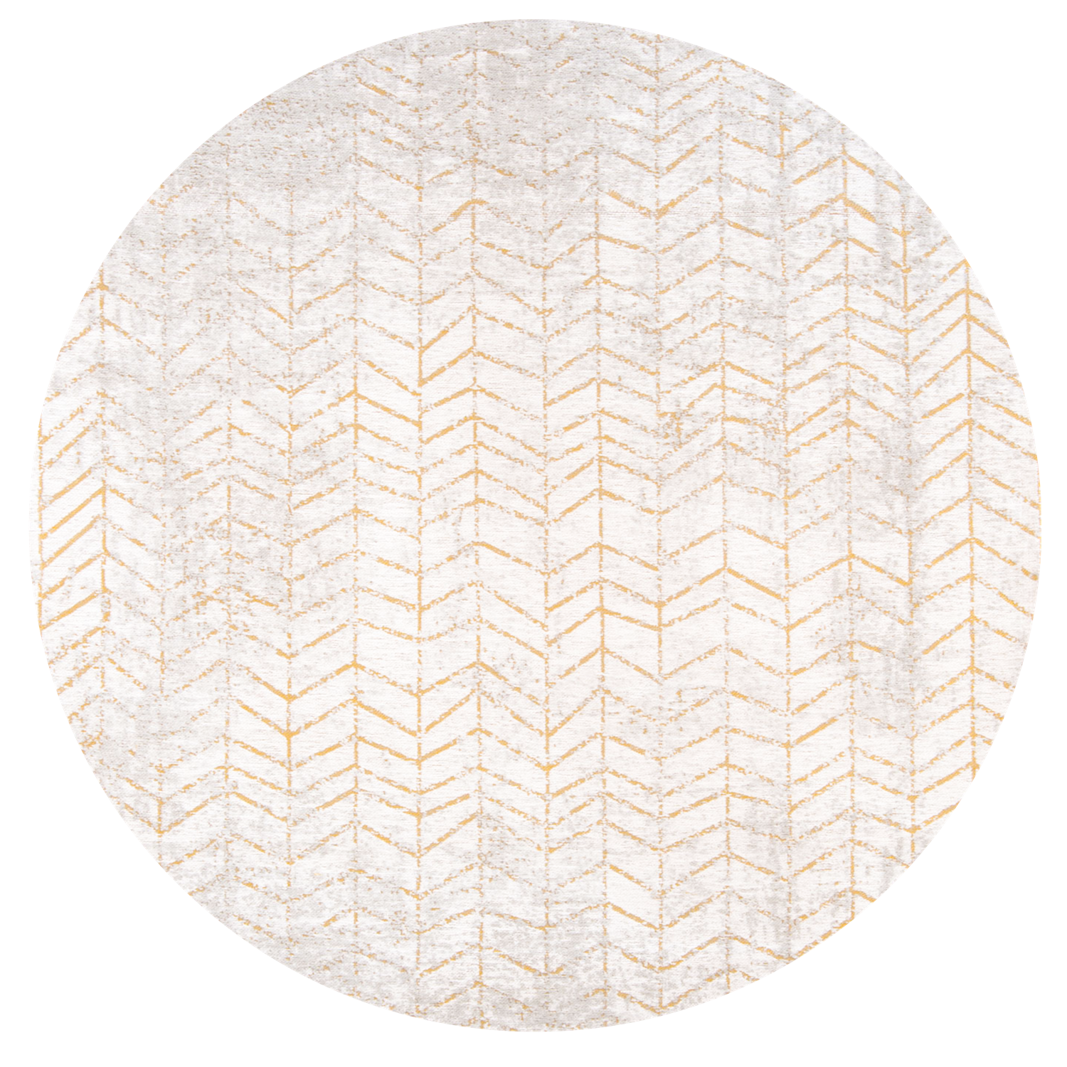 Louis de Poortere Mad Men Jacob's Ladder Round Central Yellow 8928