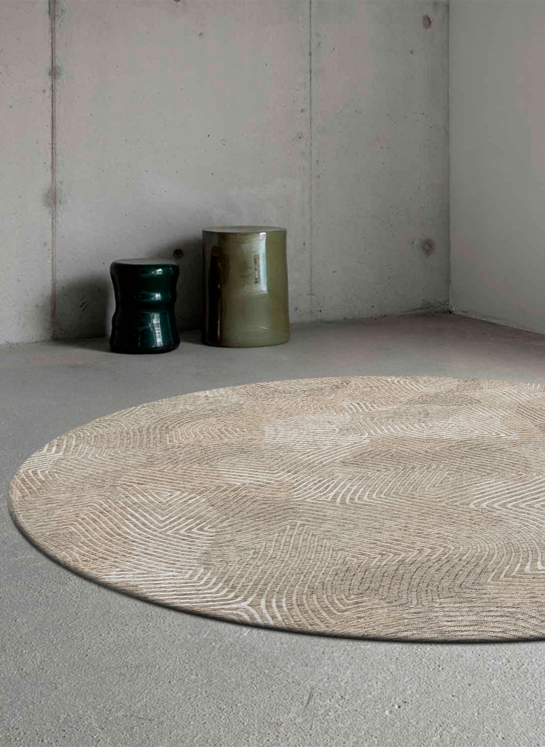 Louis de Poortere Meditation Coral Round Shell Beige 9229