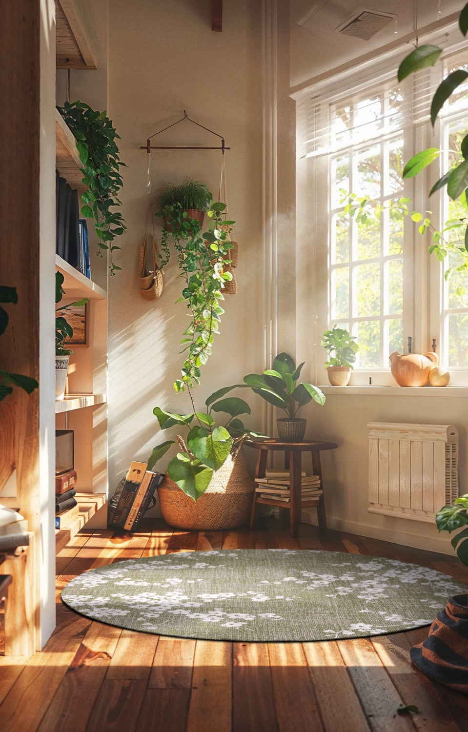 Louis de Poortere Sakura Round Wet Garden 9372