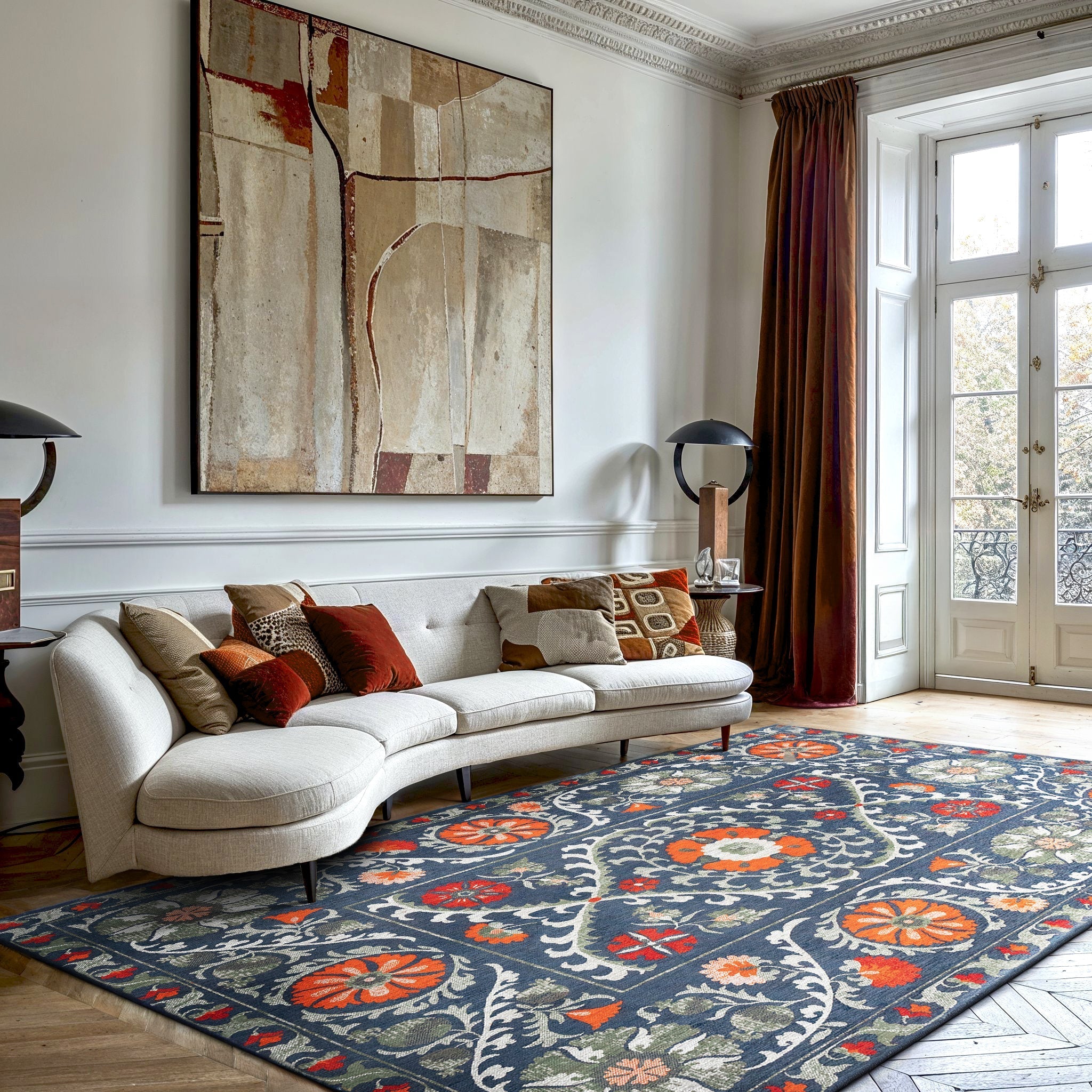 Louis de Poortere Antiquarian Suzani Nordic 9730